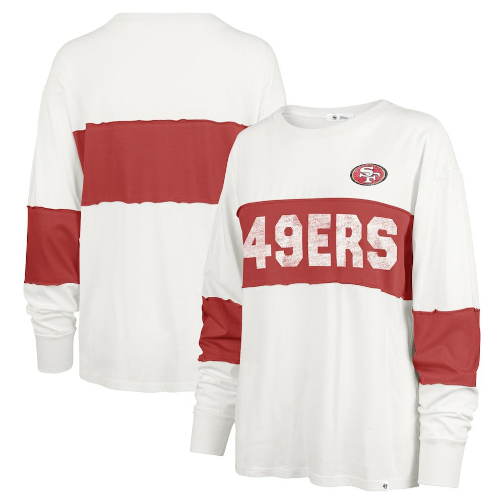San Francisco 49ers '47 Women's Clubhouse Pride Taylor Long Sleeve T-Shirt - Cream online