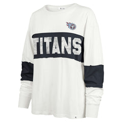 Tennessee Titans '47 Women's Clubhouse Pride Taylor Long Sleeve T-Shirt - Cream outlet