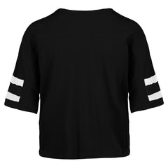 New York Jets '47 Women's Double Header Scout Cropped V-Neck T-Shirt - Black discount