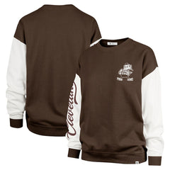 Cleveland Browns '47 Women's Double Header Rise Andie Pullover Sweatshirt - Brown outlet