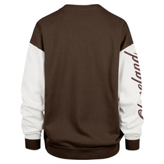 Cleveland Browns '47 Women's Double Header Rise Andie Pullover Sweatshirt - Brown outlet