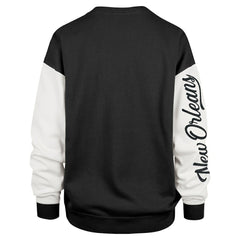 New Orleans Saints '47 Women's Double Header Rise Andie Pullover Sweatshirt - Black online