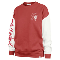 Tampa Bay Buccaneers '47 Women's Double Header Rise Andie Pullover Sweatshirt - Red on sale