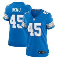 Isaac Ukwu Detroit Lions Women's Game Jersey - Blue | Nike outlet