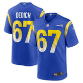 Justin Dedich Los Angeles Rams Game Jersey - Royal | Nike sale
