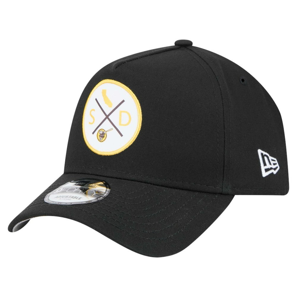 San Diego Padres 9FORTY A-Frame Adjustable Hat - Black | New Era