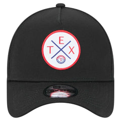 Texas Rangers 9FORTY A-Frame Adjustable Hat - Black | New Era