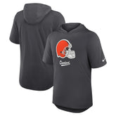 Cleveland Browns Tri-Blend Performance Hoodie T-Shirt - Anthracite | Nike outlet