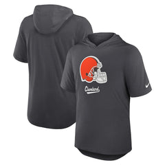 Cleveland Browns Tri-Blend Performance Hoodie T-Shirt - Anthracite | Nike outlet