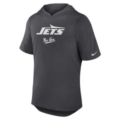 New York Jets Tri-Blend Performance Hoodie T-Shirt - Anthracite | Nike on sale