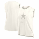 Dallas Cowboys Women's Studio Embrace Tank Top - Cream on sale