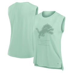 Detroit Lions Women's Studio Embrace Tank Top - Mint outlet