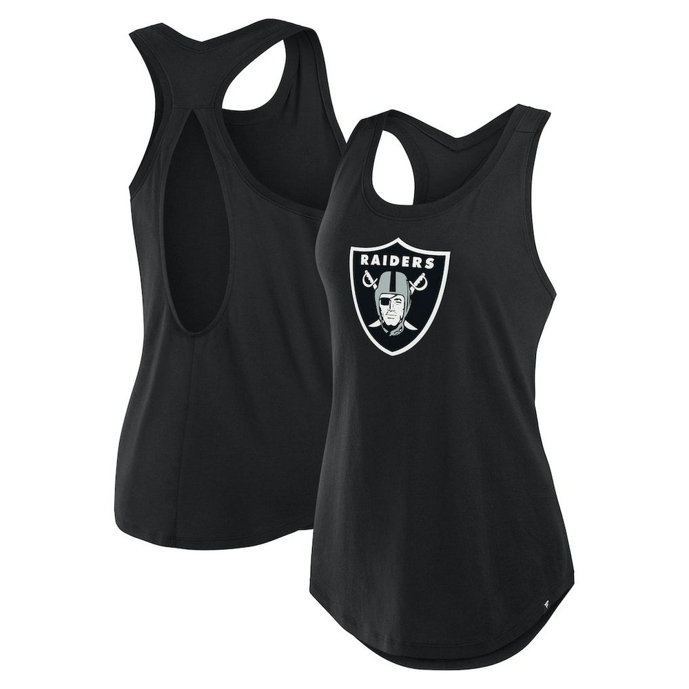 Las Vegas Raiders Women's Iron Fan Tank Top - Black cheap