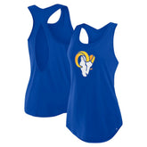 Los Angeles Rams Women's Iron Fan Tank Top - Royal discount