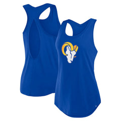 Los Angeles Rams Women's Iron Fan Tank Top - Royal discount