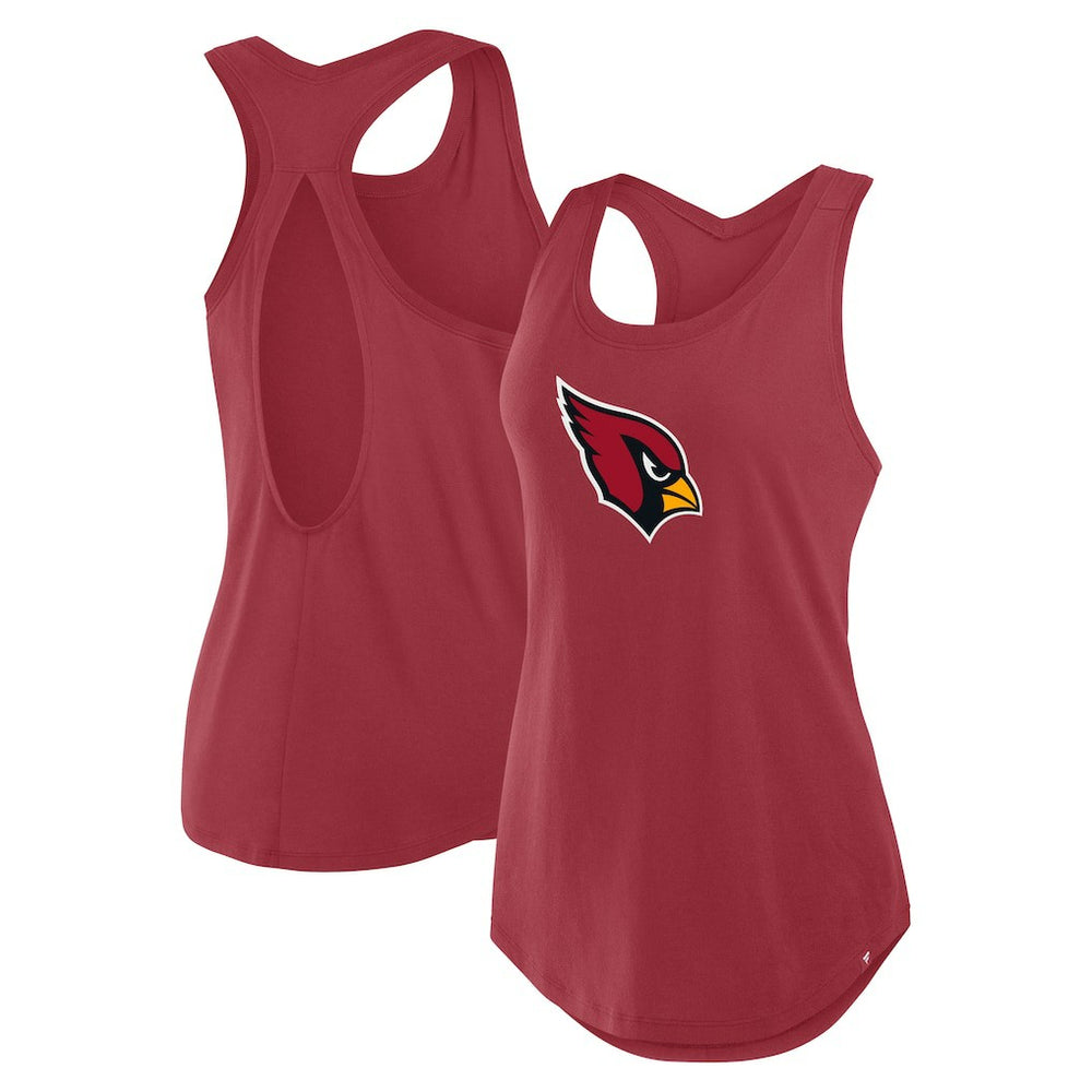 Arizona Cardinals Women's Iron Fan Tank Top - Cardinal discount