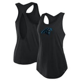 Carolina Panthers Women's Iron Fan Tank Top - Black sale