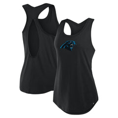 Carolina Panthers Women's Iron Fan Tank Top - Black sale