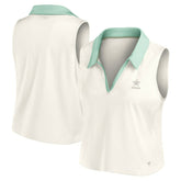 Dallas Cowboys Women's Studio Wellness V-Neck Tank Top - Cream outlet