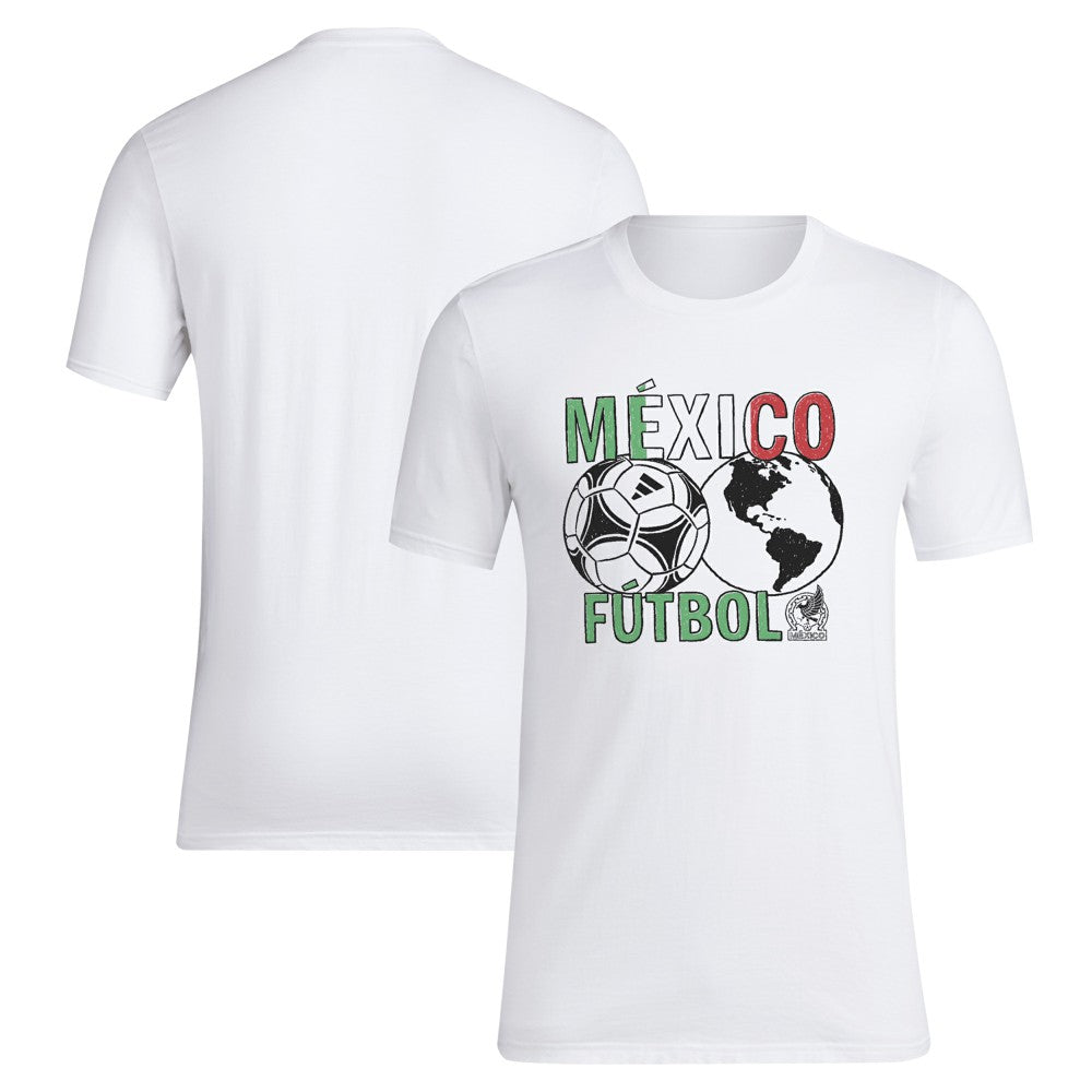 Mexico National Team Around The World T-Shirt - White | Adidas online