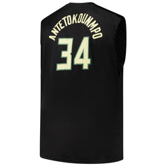 Giannis Antetokounmpo Milwaukee Bucks Profile Big & Tall Player Muscle Tank - Black for sale