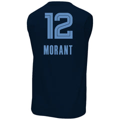 Ja Morant Memphis Grizzlies Profile Big & Tall Player Muscle Tank - Navy online