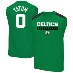 Jayson Tatum Boston Celtics Profile Big & Tall Player Muscle Tank - Kelly Green for sale