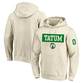 Jayson Tatum Boston Celtics Profile Big & Tall Player Double Face Tri-Blend Pullover Hoodie - Cream for sale