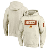 Devin Booker Phoenix Suns Profile Big & Tall Player Double Face Tri-Blend Pullover Hoodie - Cream cheap