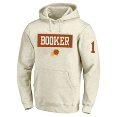 Devin Booker Phoenix Suns Profile Big & Tall Player Double Face Tri-Blend Pullover Hoodie - Cream cheap