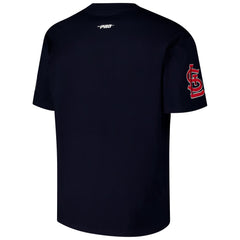 St. Louis Cardinals Pro Standard Turn It Up Dropped Shoulder T-Shirt - Navy
