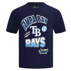 Tampa Bay Rays Pro Standard Turn It Up Dropped Shoulder T-Shirt - Navy