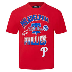 Philadelphia Phillies Pro Standard Turn It Up Dropped Shoulder T-Shirt - Red