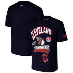 Cleveland Guardians Pro Standard Turn It Up Dropped Shoulder T-Shirt - Navy