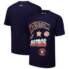 Houston Astros Pro Standard Turn It Up Dropped Shoulder T-Shirt - Navy