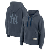 New York Yankees Women's Elements Future Ground Subtle Tonal Pullover Hoodie - Blue