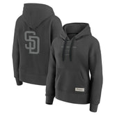 San Diego Padres Women's Elements Future Ground Subtle Tonal Pullover Hoodie - Charcoal