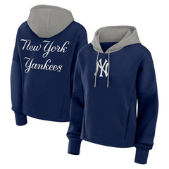 New York Yankees Women's Oversized Legacy Favorite Spectator Pullover Hoodie - Navy
