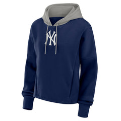 New York Yankees Women's Oversized Legacy Favorite Spectator Pullover Hoodie - Navy