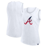 Atlanta Braves Women's Activate Slub Tank Top - White