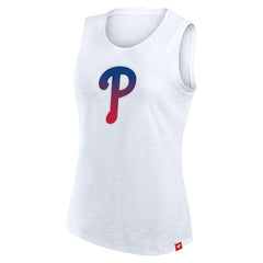 Philadelphia Phillies Women's Activate Slub Tank Top - White