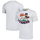 Riley Greene Detroit Tigers Homage Caricature Player Tri-Blend T-Shirt - Ash