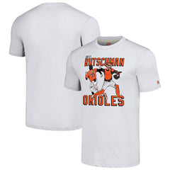 Adley Rutschman Baltimore Orioles Homage Caricature Player Tri-Blend T-Shirt - Gray
