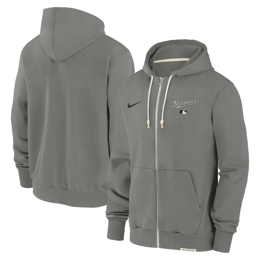 Washington Nationals Authentic Collection Travel Performance Full-Zip Hoodie - Charcoal | Nike