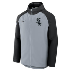 Chicago White Sox Authentic Collection Raglan Performance Full-Zip Jacket - Gray/Black | Nike