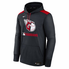 Cleveland Guardians Authentic Collection Performance Pullover Hoodie - Navy | Nike