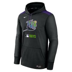 Tampa Bay Rays Authentic Collection Performance Pullover Hoodie - Black | Nike