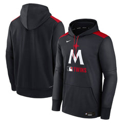 Minnesota Twins Authentic Collection Performance Pullover Hoodie - Navy | Nike