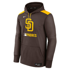 San Diego Padres Authentic Collection Performance Pullover Hoodie - Brown | Nike