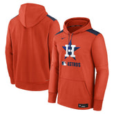 Houston Astros Authentic Collection Performance Pullover Hoodie - Orange | Nike